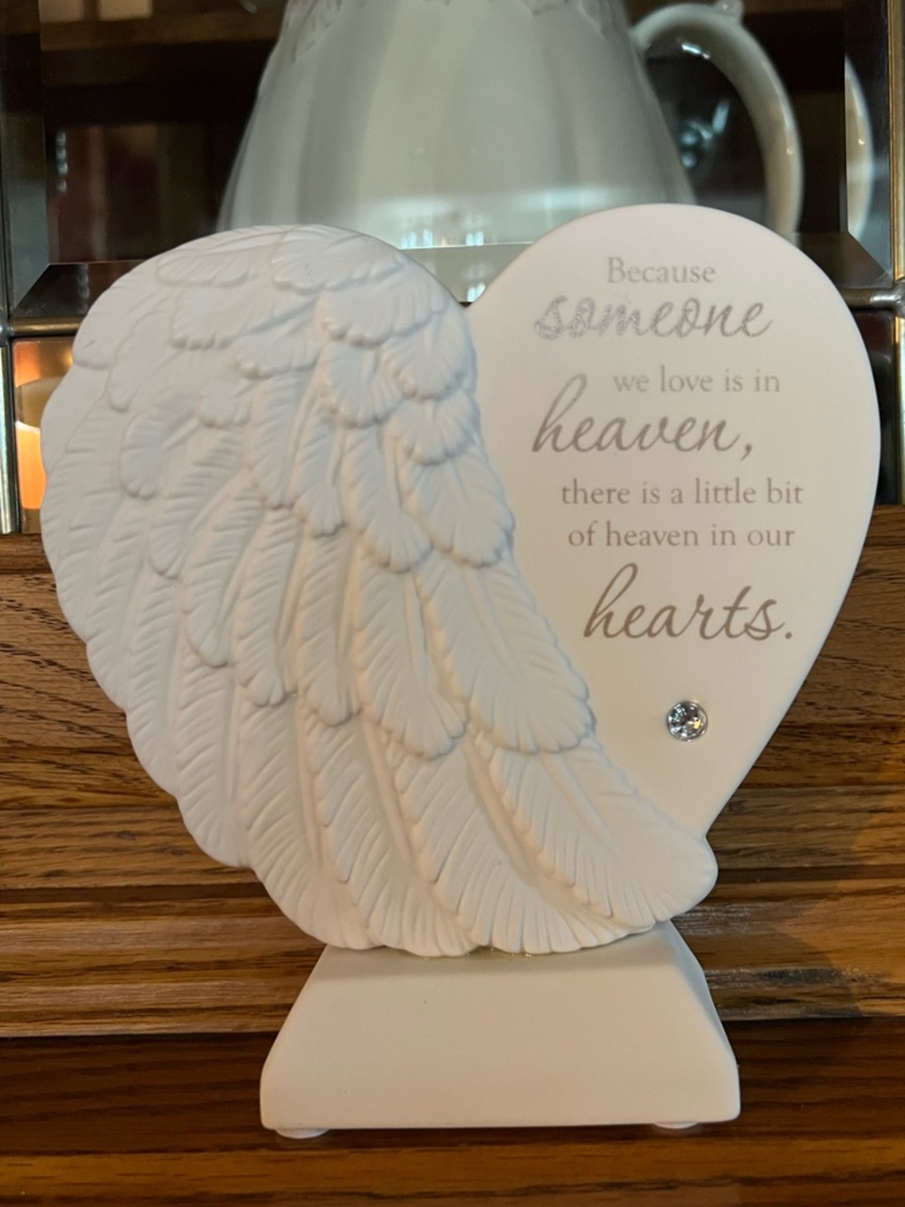 Porcelain Memorial Stand-up Heart Stone
♥️